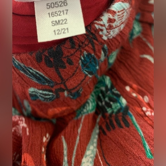 Excellent Condition, Garnet Hill Red "Raelle Midi Skirt" w/ Pockets, Size L/XL - Picture 13 of 16